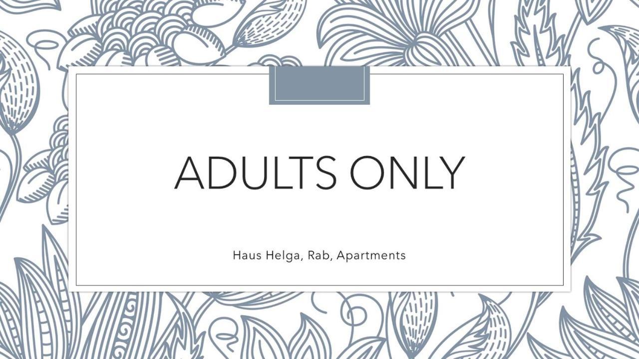 Haus Helga Apartment Rab Town Bagian luar foto